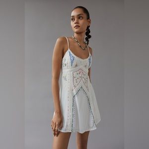 Urban Outfitters Skyler embroidered Frock mini dress